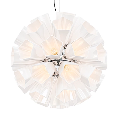 Elegant Snowdrop Bouquet Chandelier 3D model image 1 