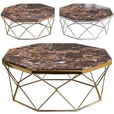 Geometric Elegance: Escher Coffee Table 3D model image 1 