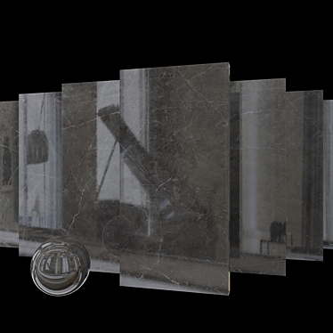 Sterlina Asphalt Marble Set 3D model image 1 