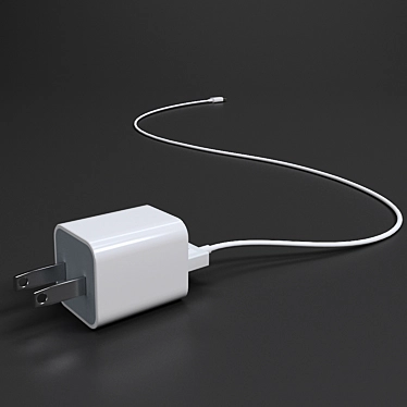 Fast Charging iPhone Charger 3D model image 1 