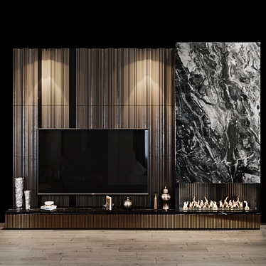 Sleek TV Set with Stunning Design by Studia-54 3D model image 1 