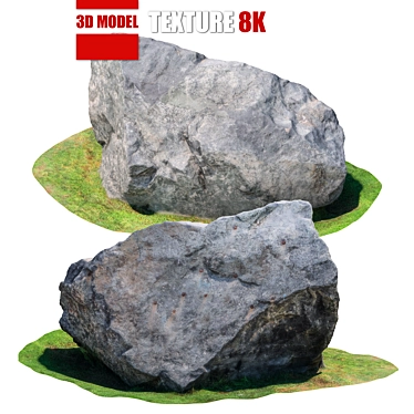 Detailed Stone Model with 8K Texture 3D model image 1 