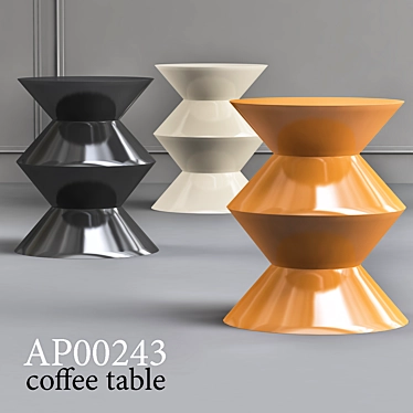 Sleek Modern Coffee Table 3D model image 1 