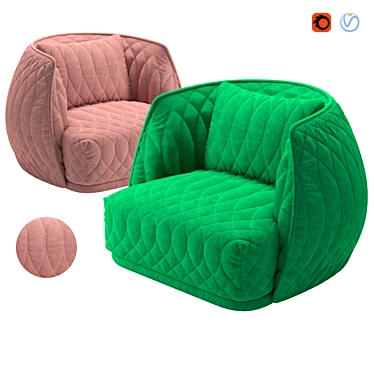 Moroso Redondo - Stylish Armchair 3D model image 1 