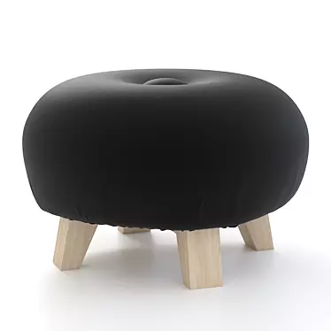 Piccolo Party Pouf: Stylish and Compact Office Seating 3D model image 1 