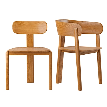 Marais Chairs by Emmanuel Gallina: Sleek and Stylish 3D model image 1 