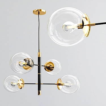 Elegant Meredith Pendant Light 3D model image 1 