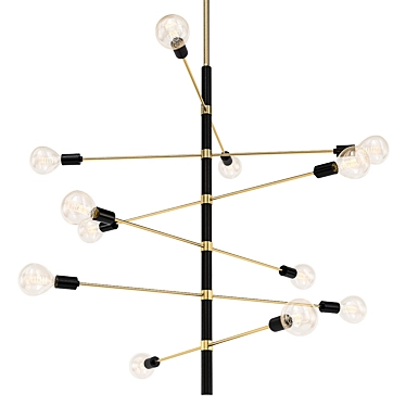 Vintage-inspired Astrid Chandelier 3D model image 1 