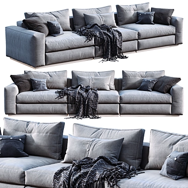 Elegant Flexform Beauty Sofa 3D model image 1 