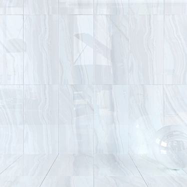  Poseidon Grey Wall Tiles: Multi-Texture, High-Quality Design 3D model image 1 