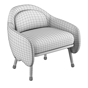 Sleek Corolla Chair: Elegant, Modern Design 3D model image 1 