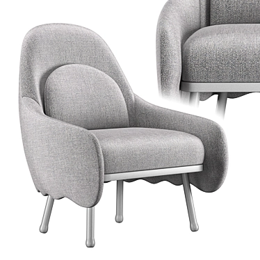 Modern Corolla Chair 272: Stylish Seating Solution 3D model image 1 