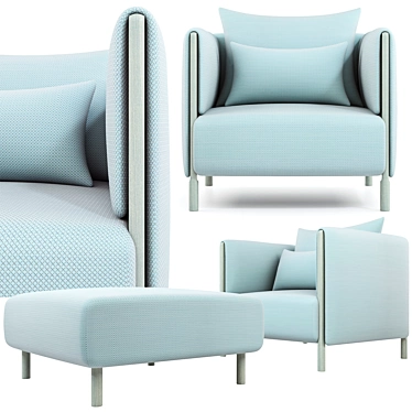 Herman Miller ColorForm Club Chair: Stylish Comfort 3D model image 1 