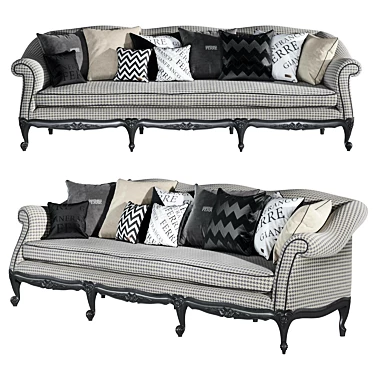 Gianfranco Ferre Home Nashville 3-Seat Sofa 3D model image 1 