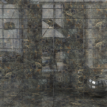 Green Bonita Tiles - 3D Textures Included 3D model image 1 