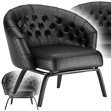 Elegant Winston Armchair | Comfortably Classic 3D model image 1 