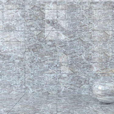 Jupiter Flora Wall Tiles: Stunning Multi-texture Designs 3D model image 1 