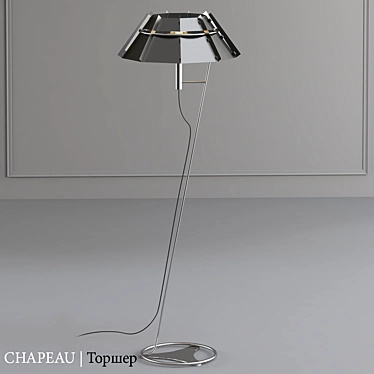 Sleek CHAPEAU Floor Lamp 3D model image 1 