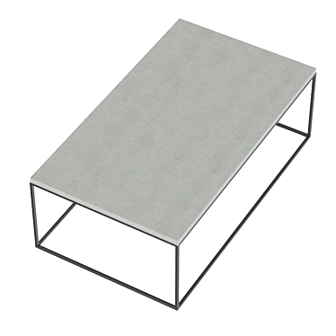 Niles Cement Coffee Table 3D model image 1 