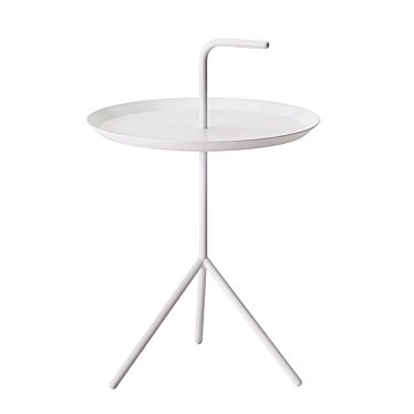Contemporary Hay DLM White Table (580mm) 3D model image 1 