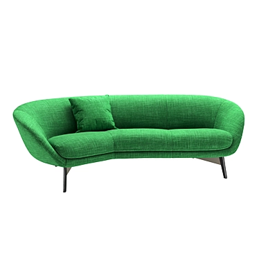 Modern Minotti Russell Angled Sofa 3D model image 1 