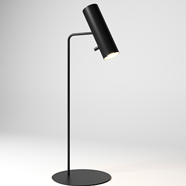 Sleek Black Desk Lamp 3D model image 1 