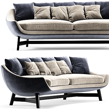 Avì Es Sofa: Contemporary Comfort and Style 3D model image 1 