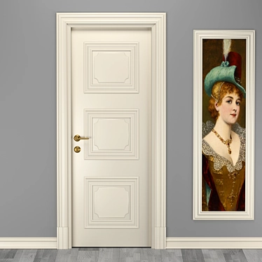 Elegant Italian Dog Door 3D model image 1 