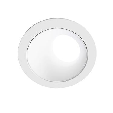 BRANDON Recessed Luminaire 6900: Sleek Aluminum Design, 12W LED, Matt White 3D model image 1 