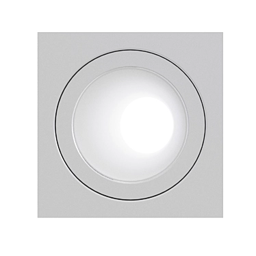 BRANDON Downlight 6902: Sleek LED Aluminum Recessed Light 3D model image 1 