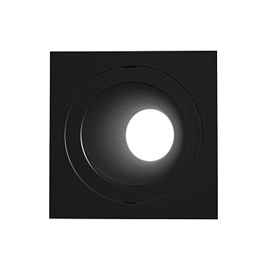 Mantra Brandon Downlight: Stylish LED Black Aluminimum 3D model image 1 