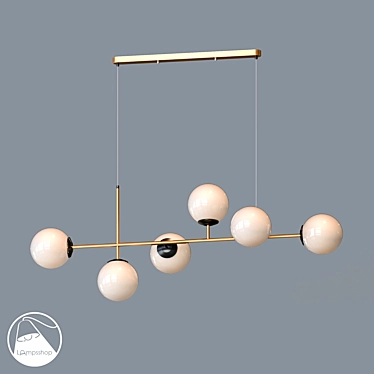 Brilliancy Chandelier: Elegant Lighting Statement 3D model image 1 