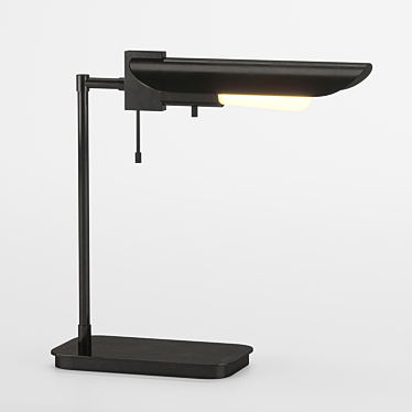 Modern Barbre Task Table Lamp 3D model image 1 