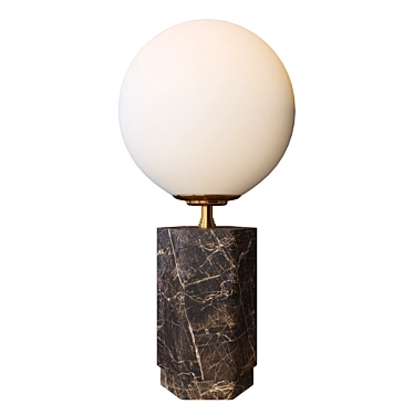 Modern Marble Globe Table Lamp 3D model image 1 