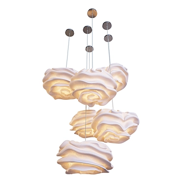 Cloud-Like Beauty: Nevo Pendant Lamp 3D model image 1 