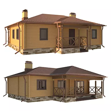 Timber Retreat 3D model image 1 