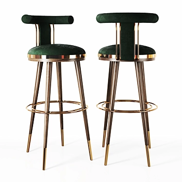 Modern and Stylish MORIS Bar Chair 3D model image 1 