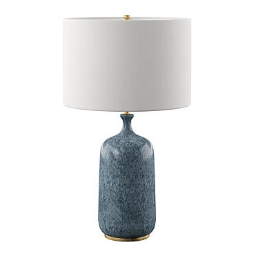 Culloden Table Lamp: Elegant Blue Lagoon Illuminate 3D model image 1 