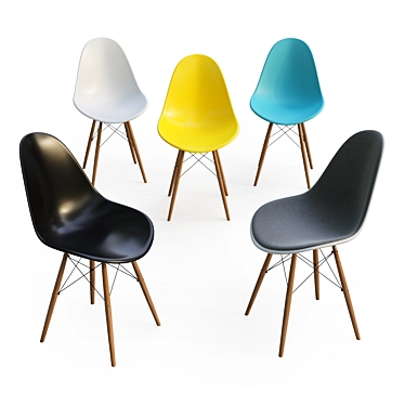 Elegant Eames Chair: Timeless Design 3D model image 1 