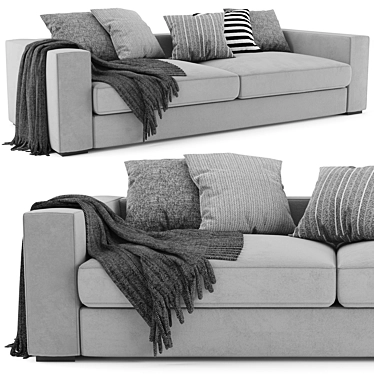 Sleek BoConcept Cenova Sofa 3D model image 1 