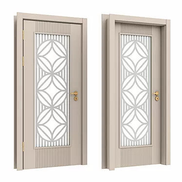 Sleek and Stylish Interior Doors 3D model image 1 