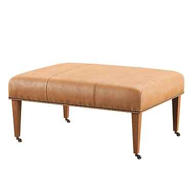Adalene Cocktail Ottoman Butterscotch Leather One Kings Lane