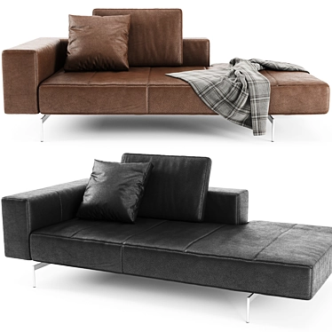 BoConcept Amsterdam Lounging: Modern Lounging Sofa in Multifold Dimensions 3D model image 1 