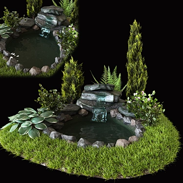 Alpine Meadow 3D Model 3D model image 1 