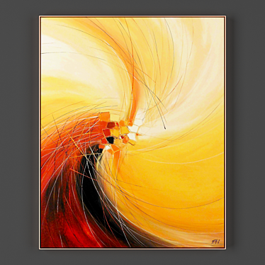 Contemporary Framed Artwork Collection 3D model image 1 