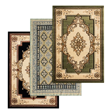 High-Quality Carpets Set for 3D Renders 3D model image 1 