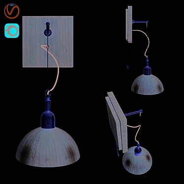  Modern Geometric Wall Light 3D model image 1 