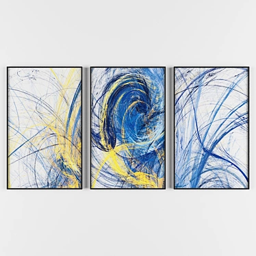 Abstract Art Painting - "153 3D model image 1 