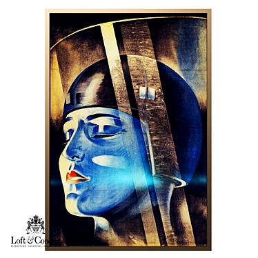 Metropolis Poster: Loft Concept Art-Deco Canvas 3D model image 1 