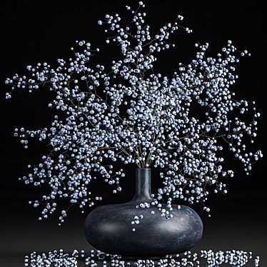 Branches & Berries Bouquet - Natural Decor 3D model image 1 
